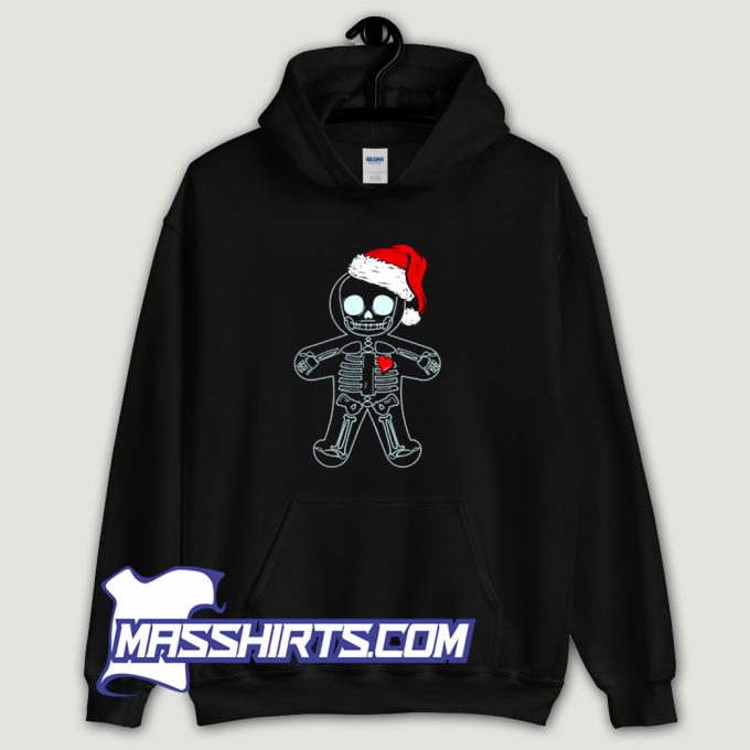 X Ray Gingerbread Man Skeleton Christmas Hoodie Streetwear