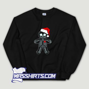 X Ray Gingerbread Man Skeleton Christmas Sweatshirt