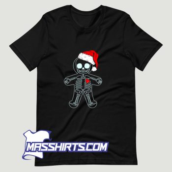 X Ray Gingerbread Man Skeleton Christmas T Shirt Design