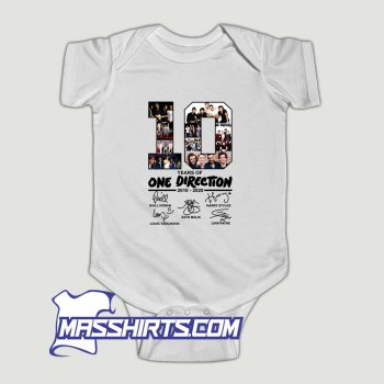10 Years Of One Direction Baby Onesie