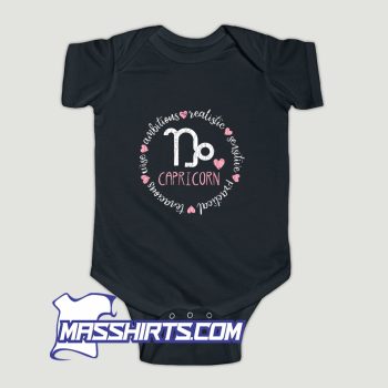 Capricorn Facts Apparel Baby Onesie