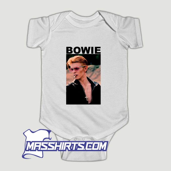 David Bowie Smoking Baby Onesie