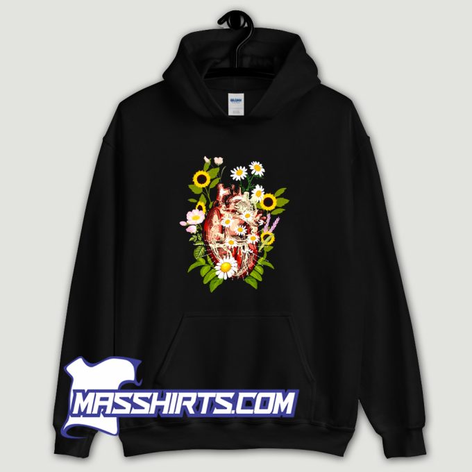 Heart Flower Valentine Hoodie Streetwear