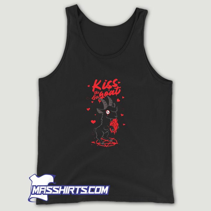 Kiss The Goat Valentine Tank Top