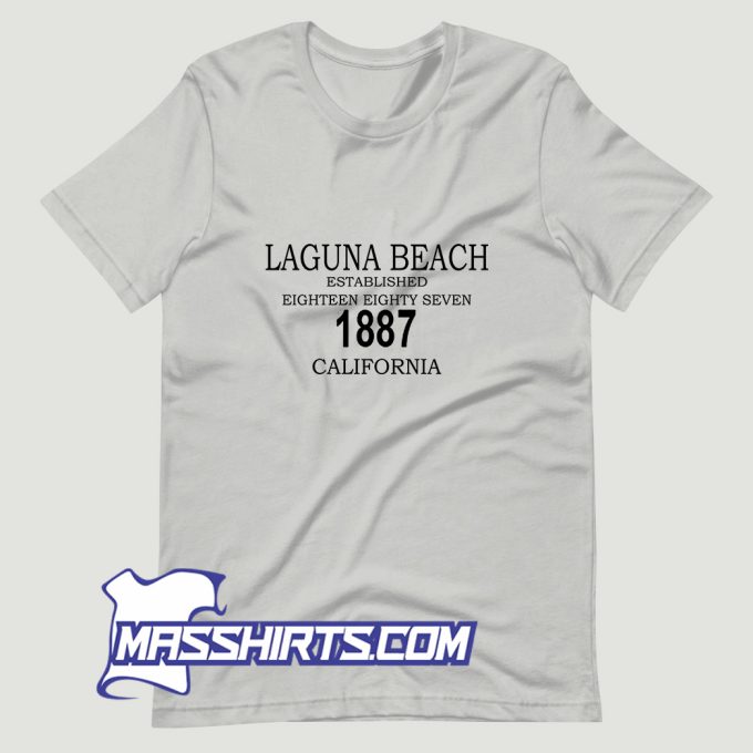 Laguna Beach 1887 California T Shirt Design