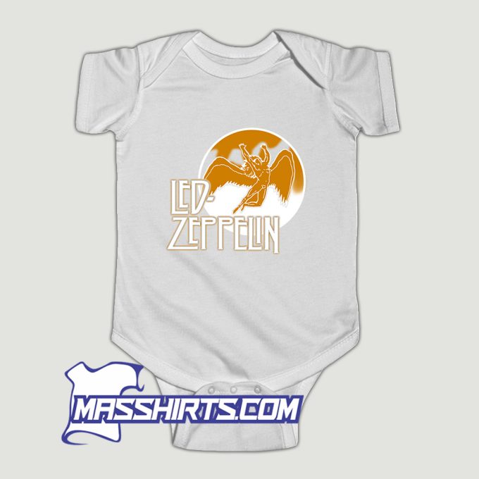 Led Zeppelin Swan Song Circle Baby Onesie