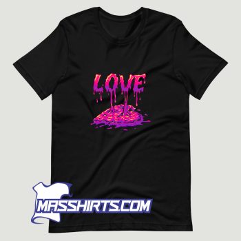 Love Melting Heart Valentine T Shirt Design