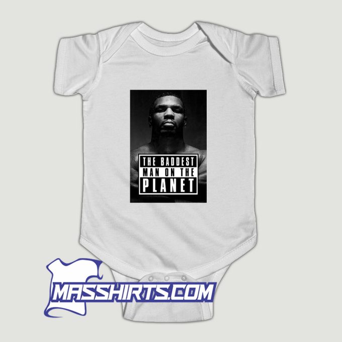 Mike Tyson Baddest Man Baby Onesie