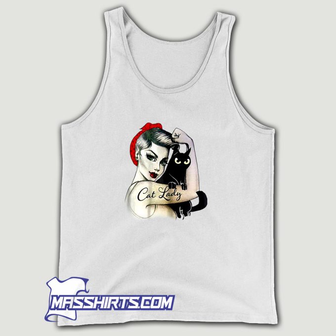 Official Cat Lady Girl Tank Top