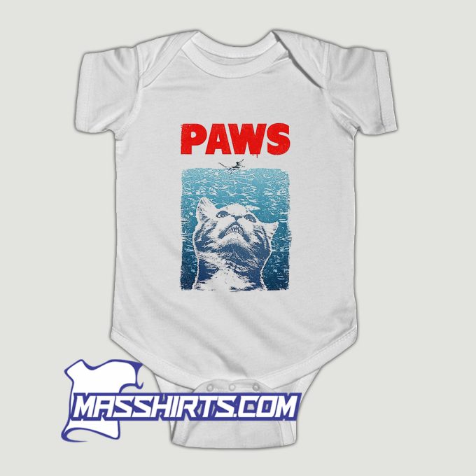 Paws Jaws Parody Baby Onesie