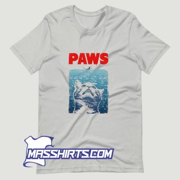 Paws Jaws Parody T Shirt Design