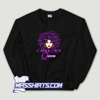 Purple Queen Capricorn Girl Sweatshirt