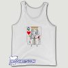 Queen Of Hearts Fitted Tank Top