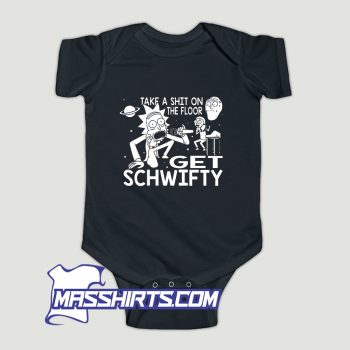 Rick and Morty Inspired Get Schwifty Baby Onesie