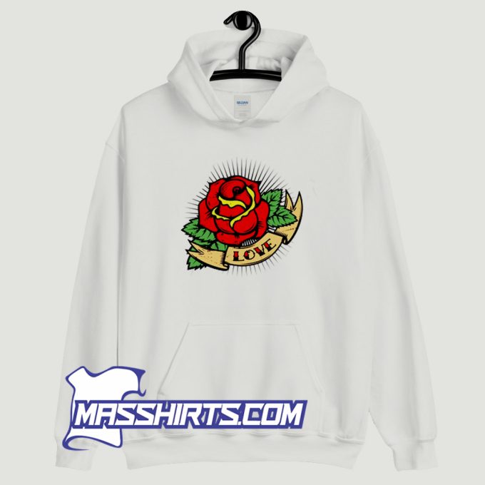 Rose Love Happy Valentine Day Hoodie Streetwear