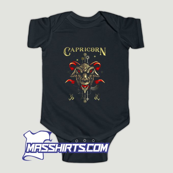 Sea Goat Zodiac Sign Symbol Capricorn Baby Onesie