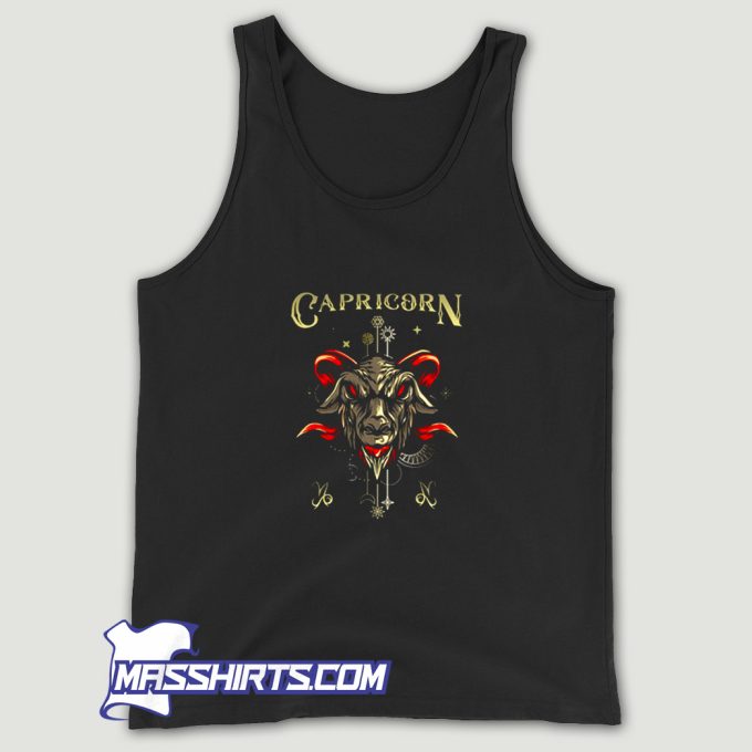 Sea Goat Zodiac Sign Symbol Capricorn Tank Top