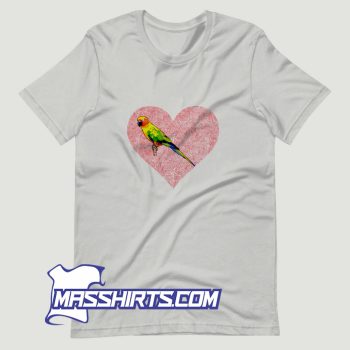 Sun Conure Bird Love Fingerprint T Shirt Design