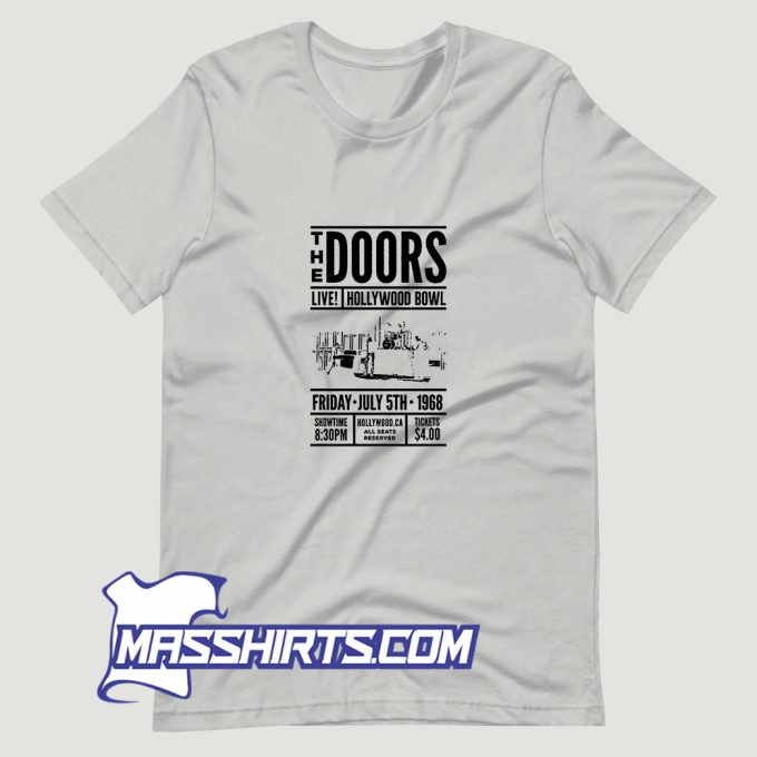 The Doors Live At The Hollywood T Shirt Design
