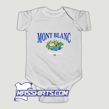 Vintage Mont Blanc Baby Onesie