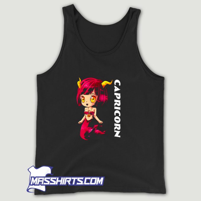 Zodiac Capricorn Girl Sign Birthday Tank Top