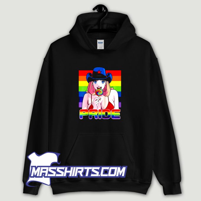 Bikini Lgbt Cowgirl Rainbow Lollipop Hoodie Streetwear