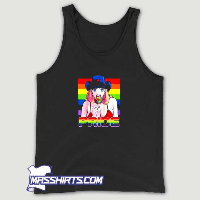 Bikini Lgbt Cowgirl Rainbow Lollipop Tank Top