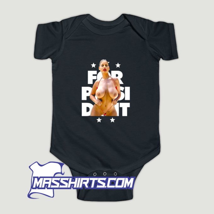 Bridgette B In Bikini For President Baby Onesie