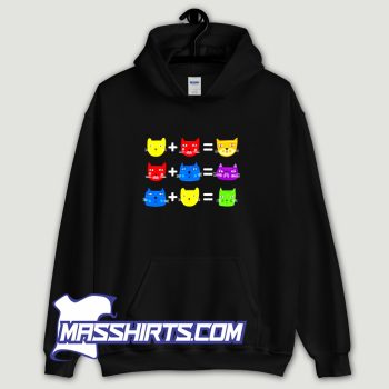 Cat Themed Color Theory Educational Art Hoodie Streetwear