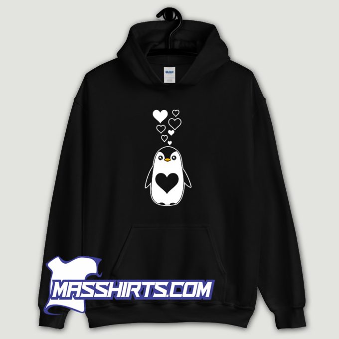 Cheap I Love Penguins Hoodie Streetwear