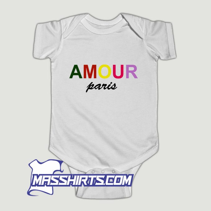 Classic Amour Paris Baby Onesie