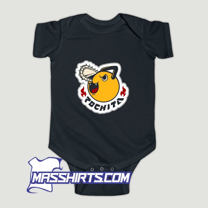 Classic Pochita Head Baby Onesie