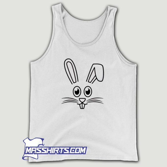 Cute Easter Bunny Face I Easter Tank Top