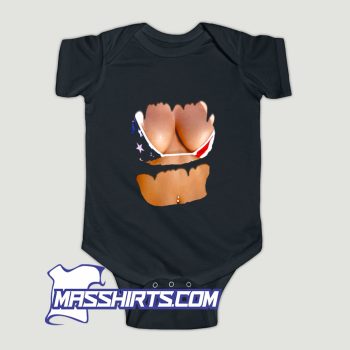 Fake Bikini Body And Boobs Costume Baby Onesie