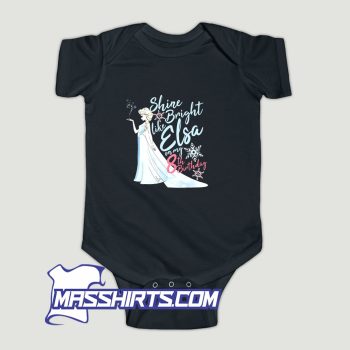 Frozen Elsa Shine Bright Like Elsa Baby Onesie