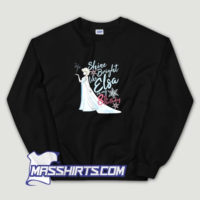 Frozen Elsa Shine Bright Like Elsa Sweatshirt