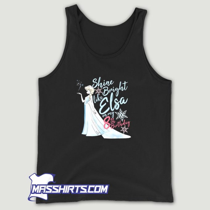 Frozen Elsa Shine Bright Like Elsa Tank Top