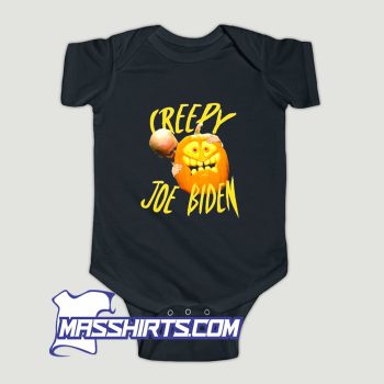 Joe Biden Hug Pumpkin Creepy Baby Onesie