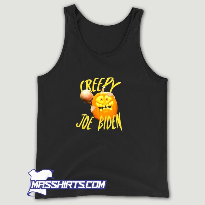 Joe Biden Hug Pumpkin Creepy Tank Top