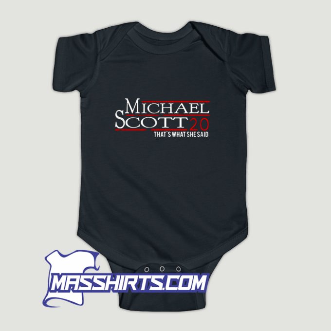 Michael Scott 20 Thats What She Said Baby Onesie