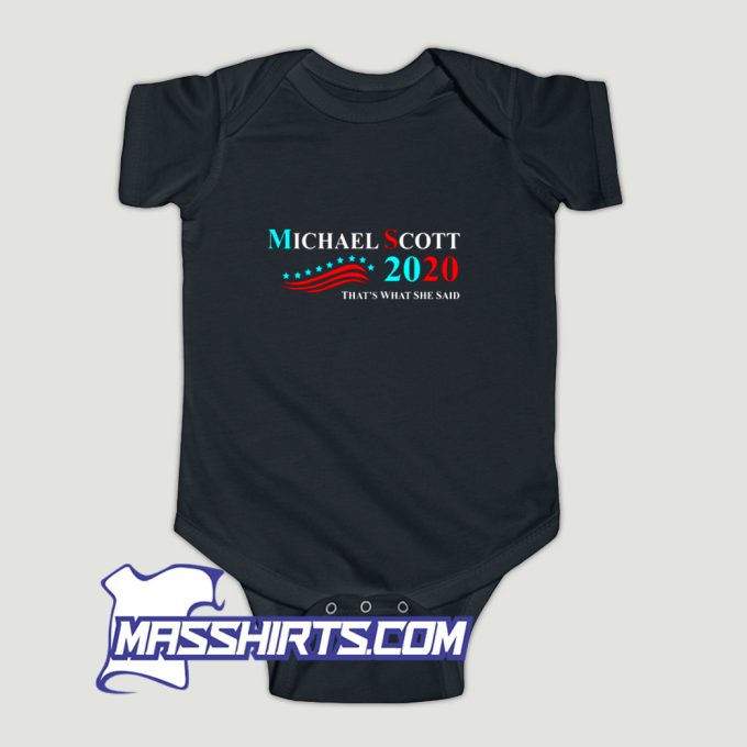 Michael Scott 2020 Thats What She Said Baby Onesie