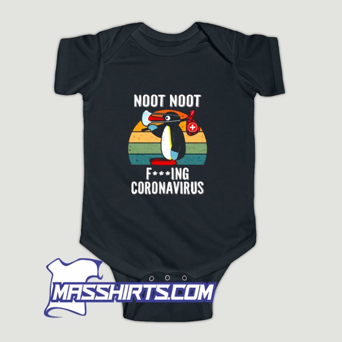 Noot Noot Penguin Coronavirus Baby Onesie