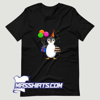 Penguin Birthday Party T Shirt Design