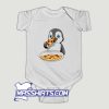 Penguin Eating Pizza Baby Onesie