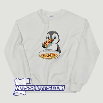 Penguin Eating Pizza Sweatshirt