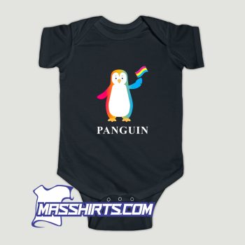 Penguin With Rainbow Flag Baby Onesie