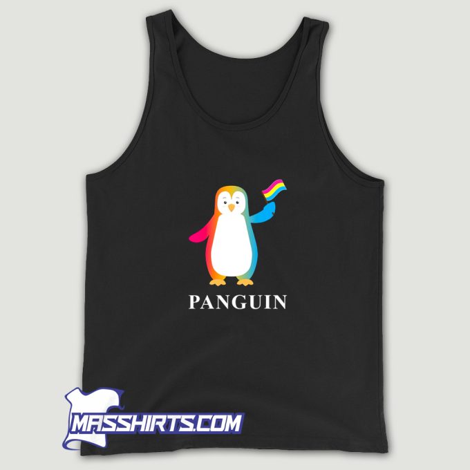 Penguin With Rainbow Flag Tank Top