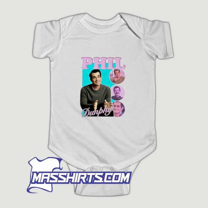 Phil Dunphy Homage Bootleg Modern Family Baby Onesie