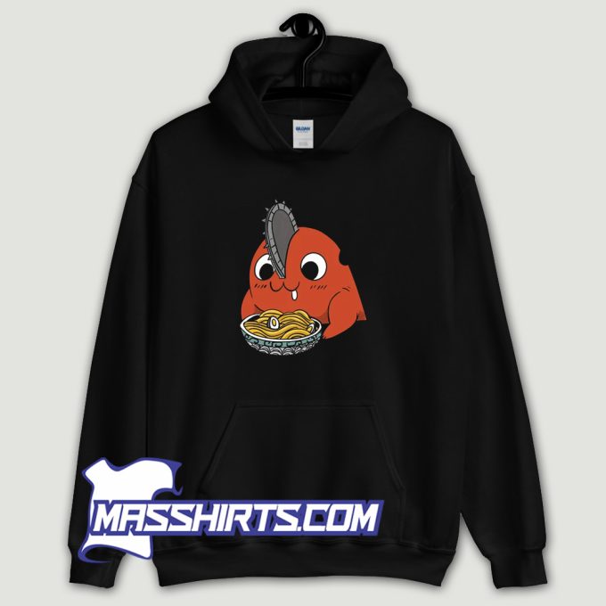 Pochita Eat Ramen Hoodie Streetwear