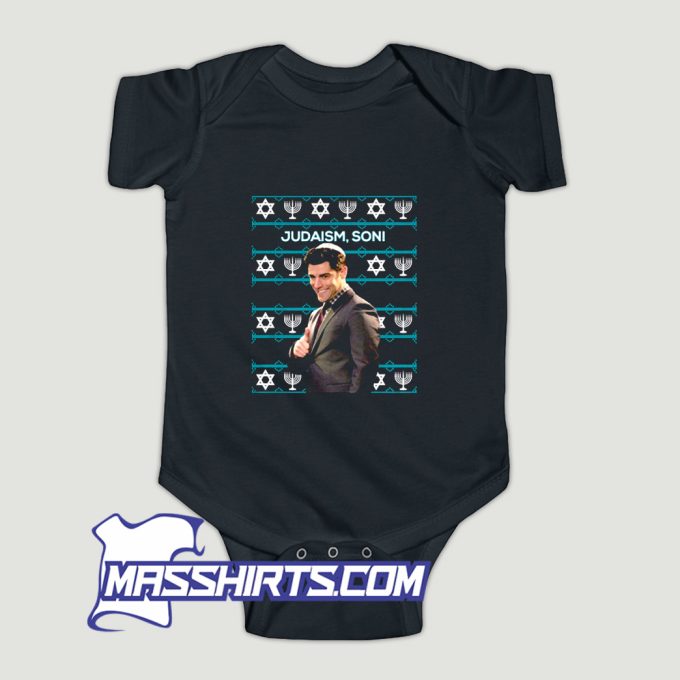 Schmidt Ugly Sweater Baby Onesie